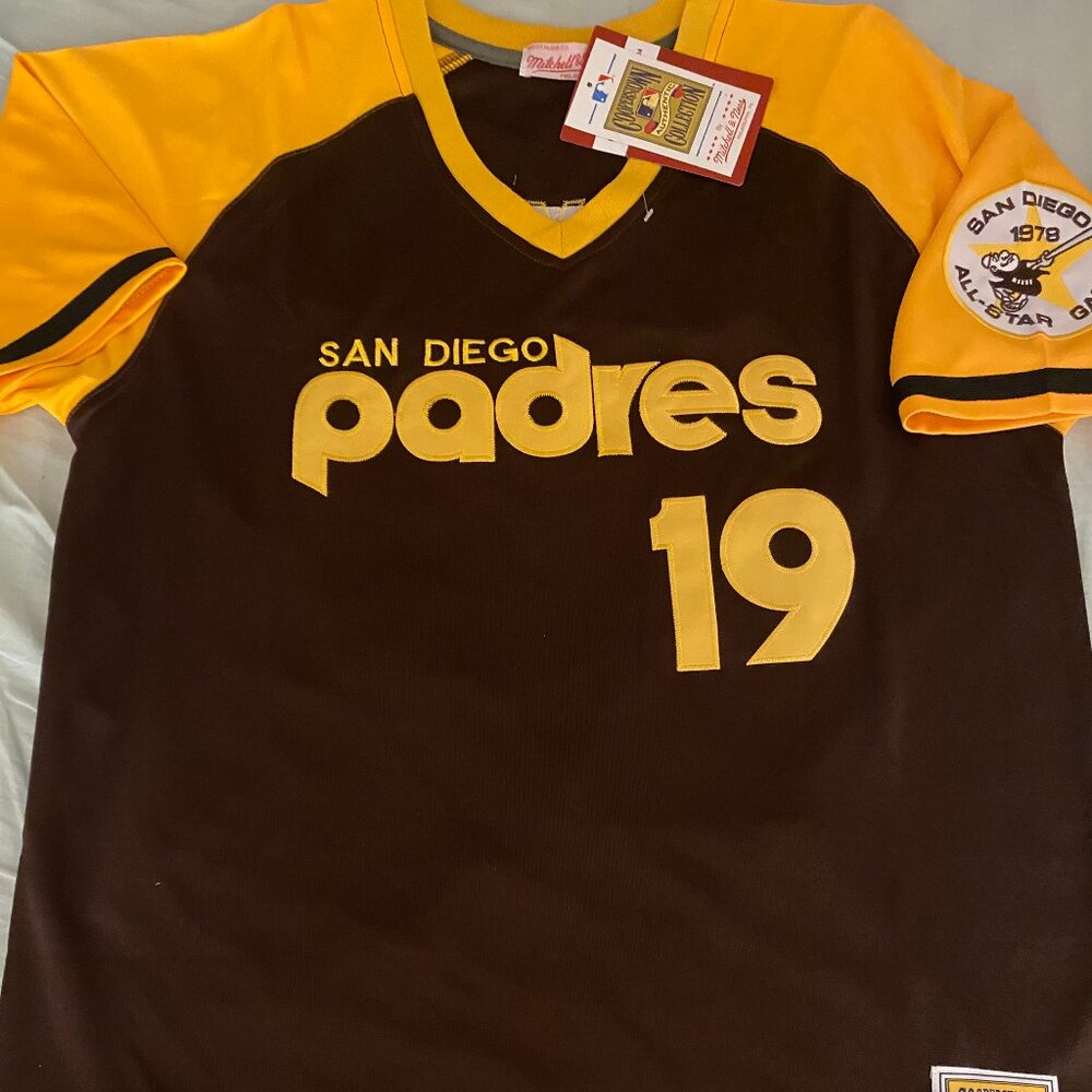 Mitchell & Ness SAN DIEGO PADRES TONY GWYNN Men's JERSEY Sz M,L,XL,2X New w tags